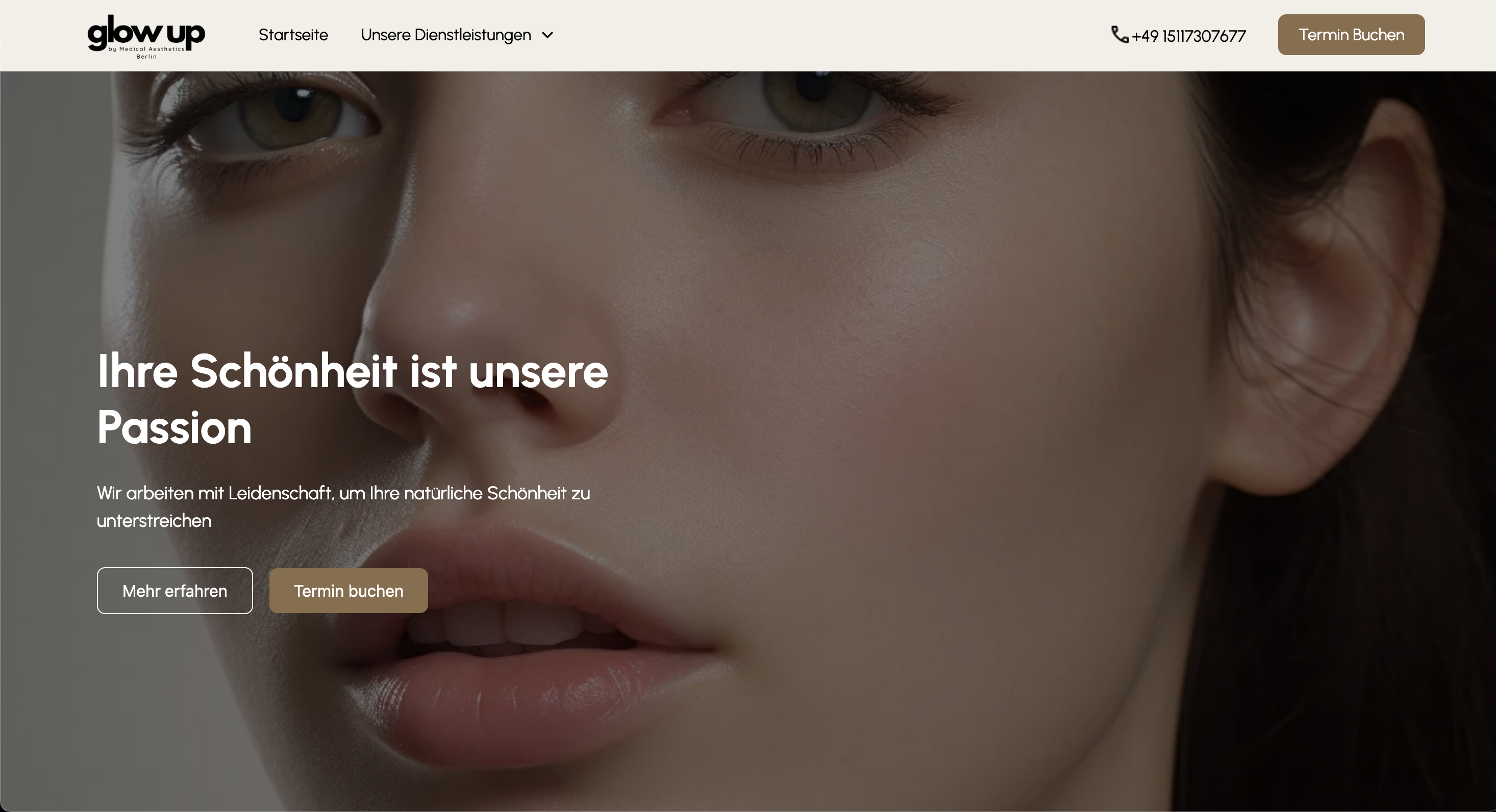 Website für Kosmetikstudio